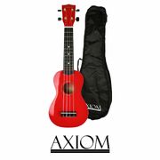 Spectrum Soprano Ukulele - Red with carry Bag