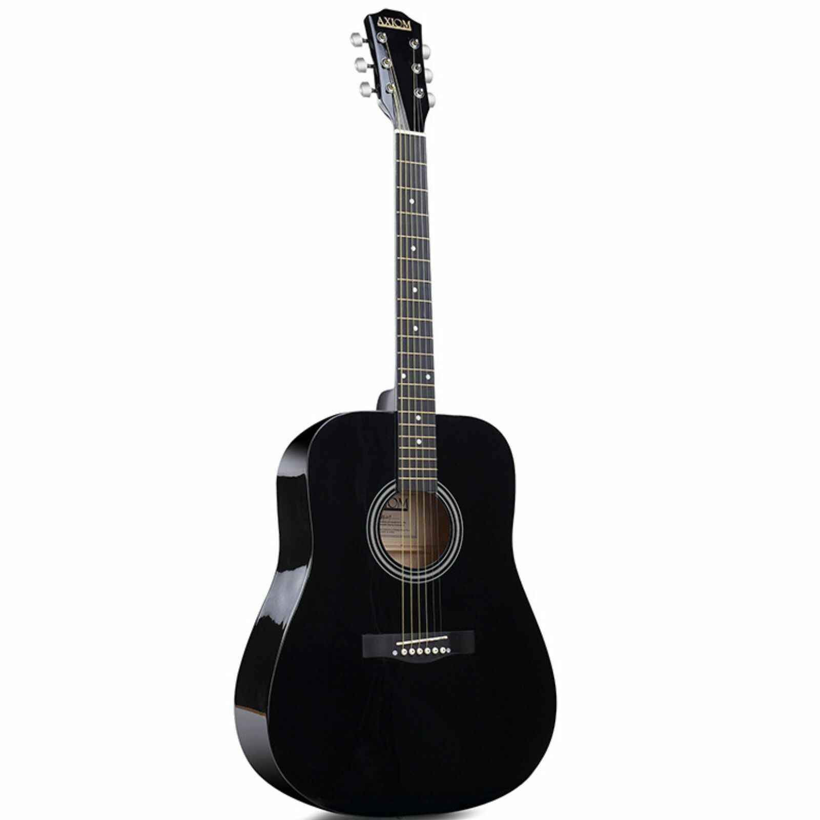 Folkmaster Acoustic Guitar – Gloss Black