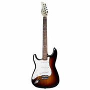 Discovery Left Handed Beginner Electric Guitar Pack – Sunburst