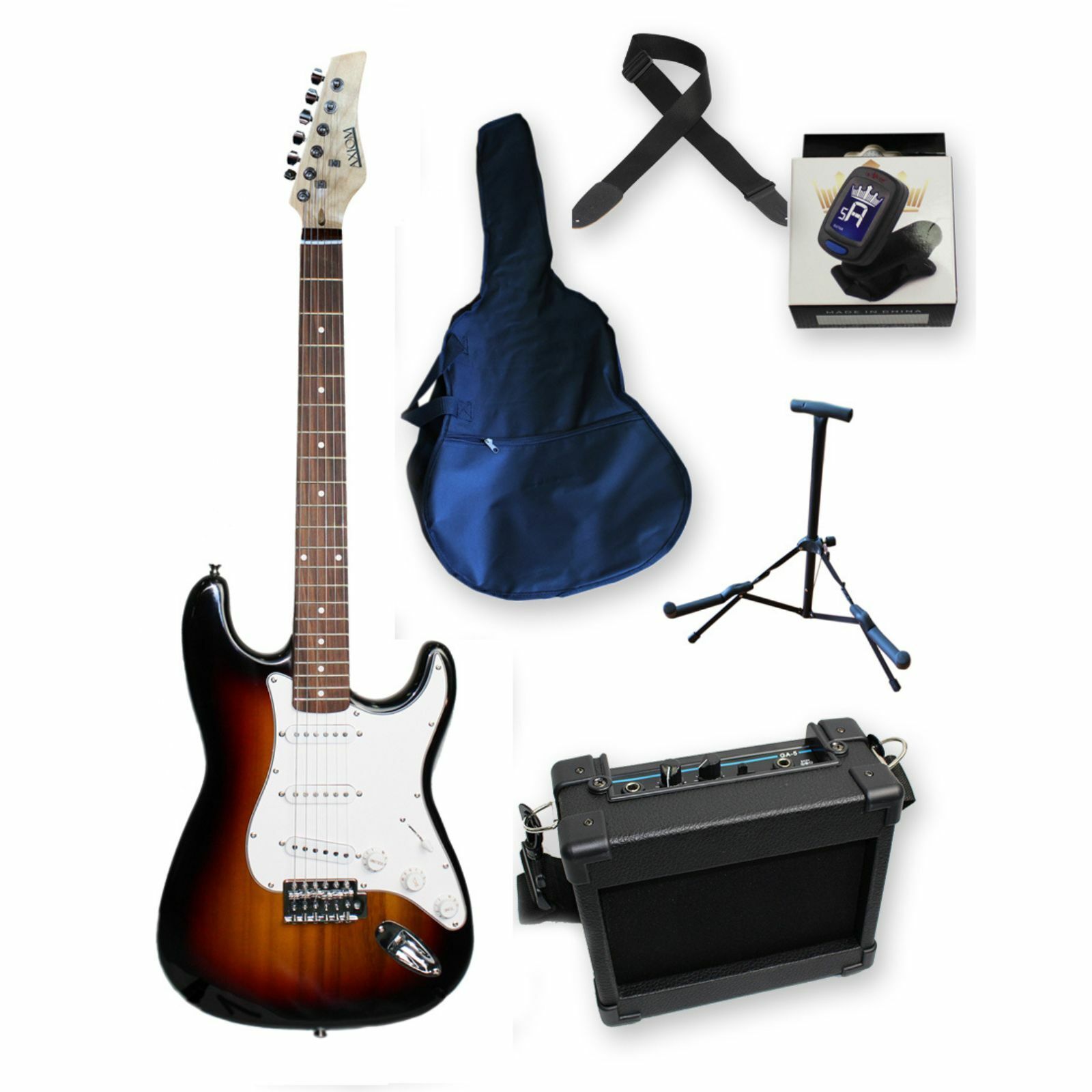 Discovery Beginner Electric Guitar Starter Kit  Sunburst